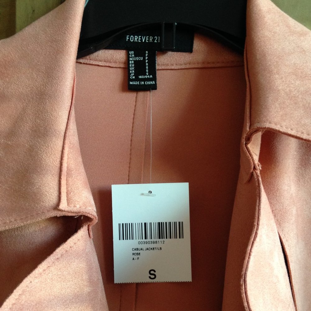 Gorgeous Fluffy Casual Rose Removable Belt Side Pockets Open Front Coat - Picture 4 of 16
